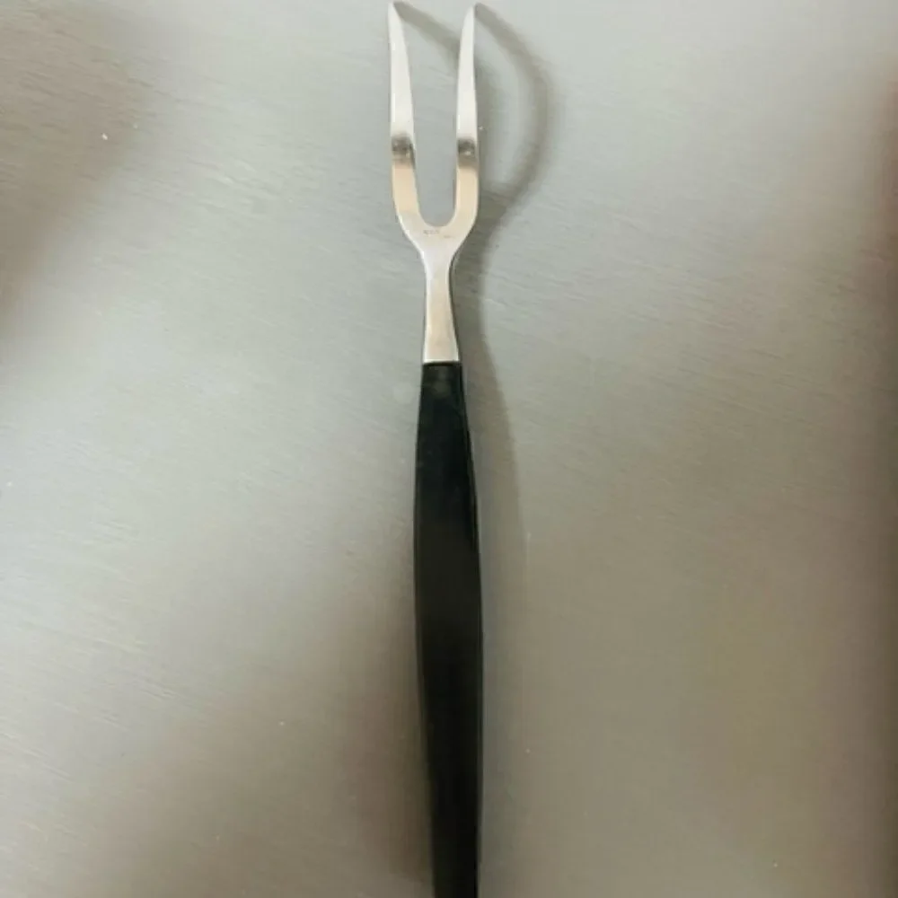 Lauffer ONYX Black Stainless Carving Meat Fork Norway 10